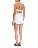 Strappy Stretch Jersey Tank, Blush