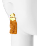 Crater Tassel Drop Earrings