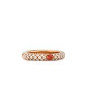 Pop Diamond and Orange Sapphire Band Ring