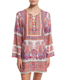 Gypsy Queen Printed Tunic Coverup