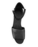 Rosalia Leather Ankle-Wrap Sandal
