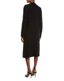 Dara Long-Sleeve Lace Overlay Dress, Black