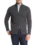 Reversible Full-Zip Jacket, Charcoal