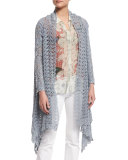 Swirl Crochet Jacket, Fog 