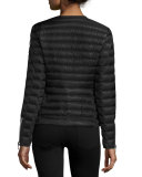 Amey Biker Puffer Jacket, Black