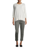 Carrot Flat-Front Chino Trousers