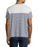Sammy Breton Striped T-Shirt, Blue/White