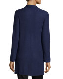 Sleek Ribbed Long Cardigan