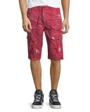 Dirty-Effect Cargo Shorts