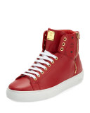 Collection Leather High-Top Sneaker