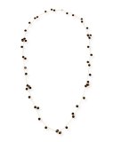 Paillettes Scattered Bezel Necklace in 18K Rose Gold