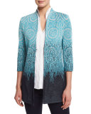 Ombre 3/4-Sleeve Jacket