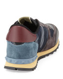 Men's Rockrunner Camo-Print Sneaker, Blue