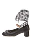 Leather Ankle-Wrap Mary Jane 45mm Pump