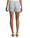Sibylle Dot-Print Silk Shorts
