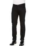 M5 Raw Slim Selvedge Denim Jeans, Black