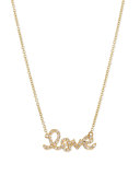 14k Gold Diamond Love Pendant Necklace
