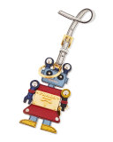 Girl Robot Charm, Red/Light Blue (Fuoco/Astrale)
