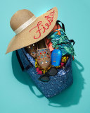 Voyageur Just in Case Moroccan Blue Tile Travel Duffel