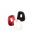 Diamond-Trimmed Puzzle Hoop Earrings, Red/Black/White