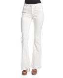 Janice Flare-Leg Jeans, White 