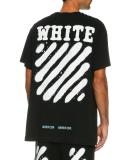 Spray-Paint Logo T-Shirt, Black/White