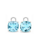 Eternal 18k White Gold Blue Topaz Earring Drops