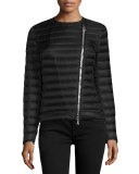 Amey Biker Puffer Jacket, Black