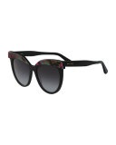 Paisley Cat-Eye Sunglasses