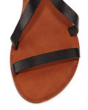 Socoa Strappy Leather Sandal, Black