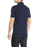Short-Sleeve Polo Shirt, Navy