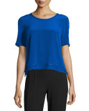 Mabelle Half-Sleeve Georgette Blouse