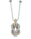 Newport 18K Gold Diamond Rope Pendant Necklace