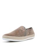 Chalmers Suede Espadrille Slip-On Sneakers, Gray