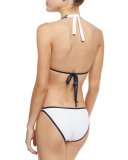 Piqué Bikini Swim Top