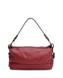 Granada Small Hobo Bag, Raspberry/Black