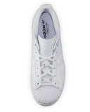 Superstar Snake-Embossed Sneaker, White