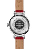 The Canfield 38mm Watch w/Alligator Strap, Red