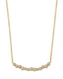 18k Glamazon Stardust Smile Bar Necklace with Diamonds