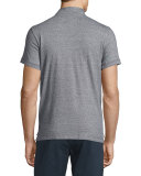 Smith Mini Dot-Print Short-Sleeve Polo Shirt, Navy