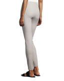 Cotton Stretch Leggings, Stone