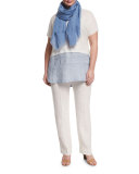 Raul Straight-Leg Pants, White, Plus Size