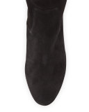 Elisa Chunky-Heel Over-the-Knee Boot, Black