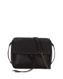 Medium Intrecciato Flap Tie-Front Shoulder Bag
