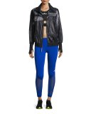 The Seamless Mesh Tights, Bold Blue