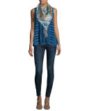 Ellyna Printed Silk Scarf 