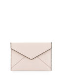 Leo Saffiano Envelope Clutch Bag