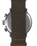 47mm Runwell Chrono Leather Watch, Gray