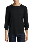 Long-Sleeve Jersey T-Shirt, Black