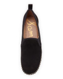 Carrin Suede Platform Espadrille Flat